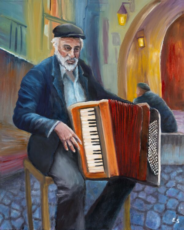 the accordion man print